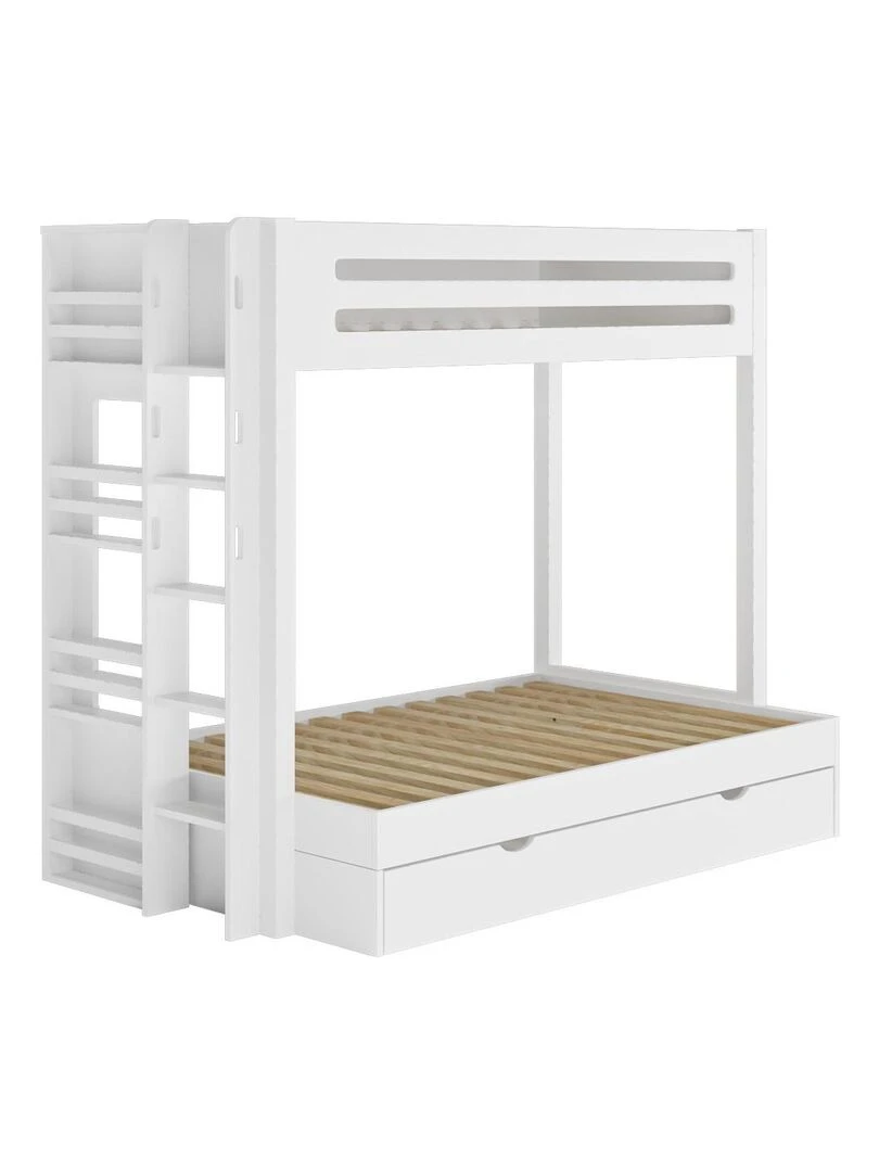 Lit superposé 4 places Isa   AKITEN RETAIL   Blanc Blanc