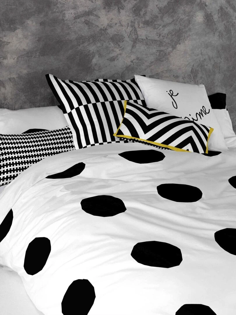 Housse de coussin Star "Happyfriday"   Blanc
