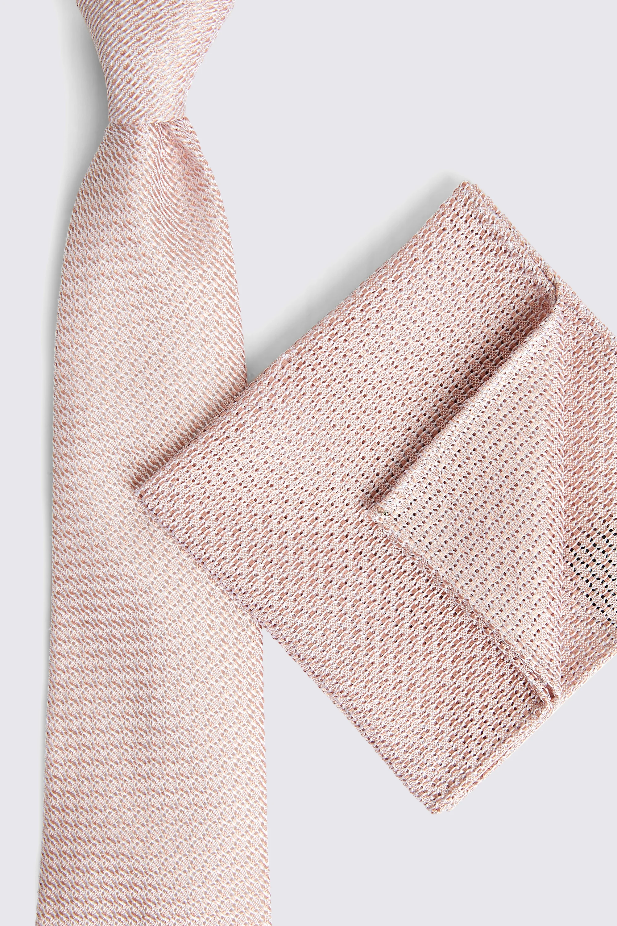 Dusty Pink Grenadine Pocket Square