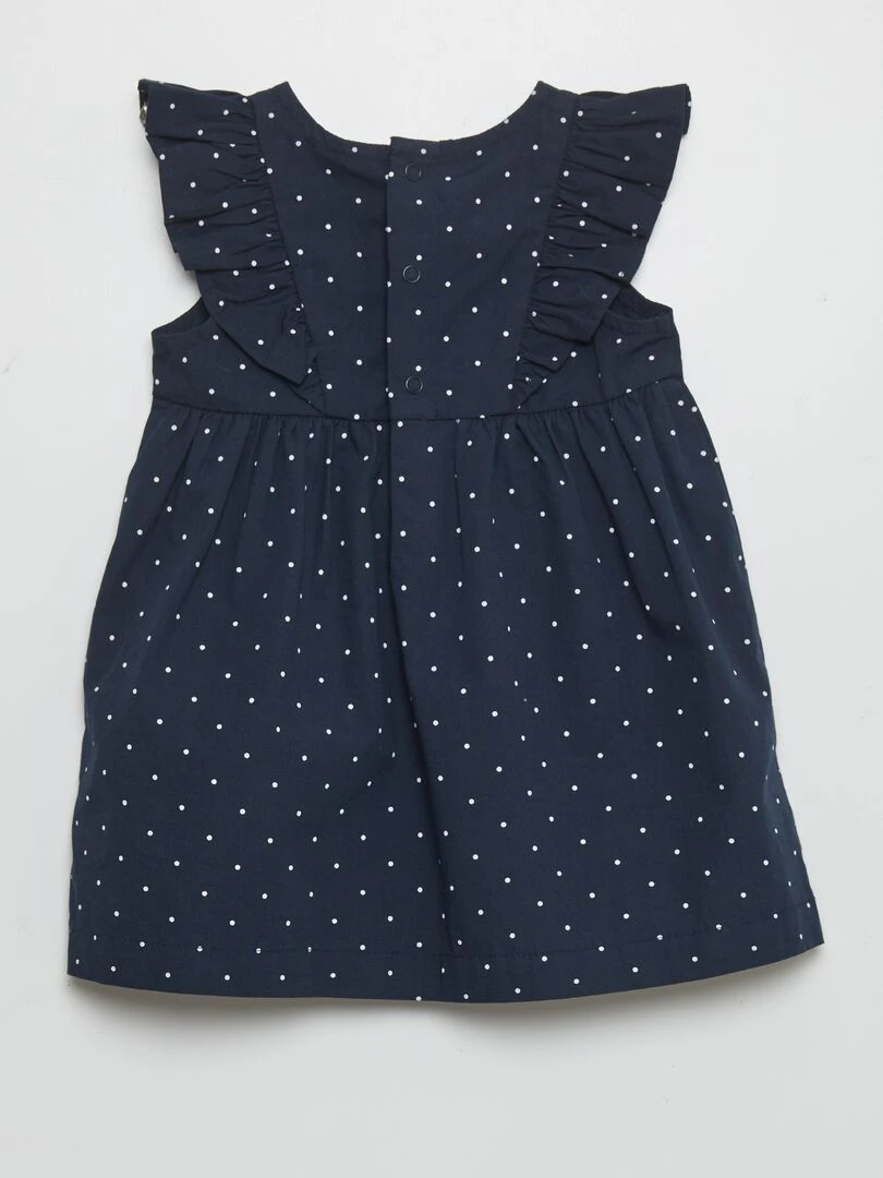 Ensemble robe + bloomer   Bleu