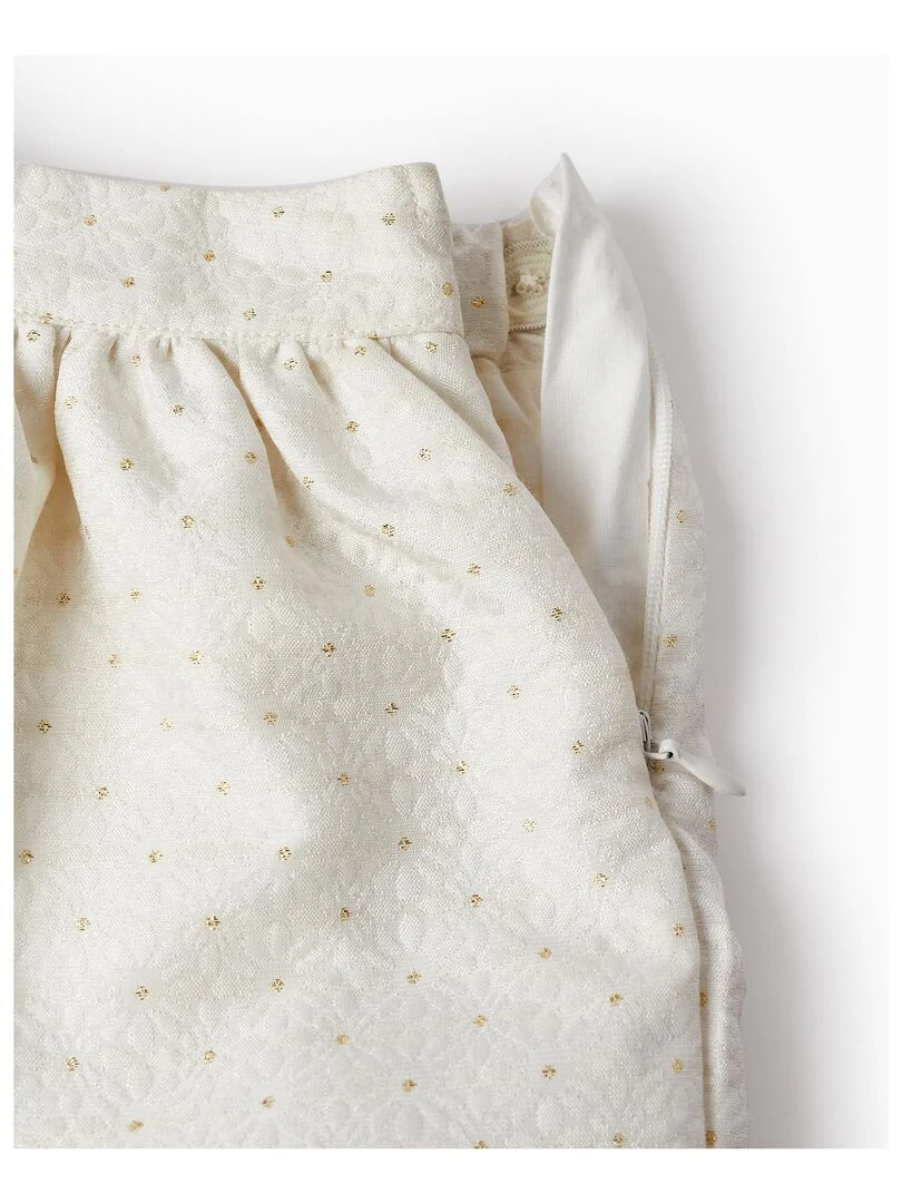 T shirt + Jupe pour Bébé Fille 'Belle et Unique'  CÉRÉMONIE   Blanc