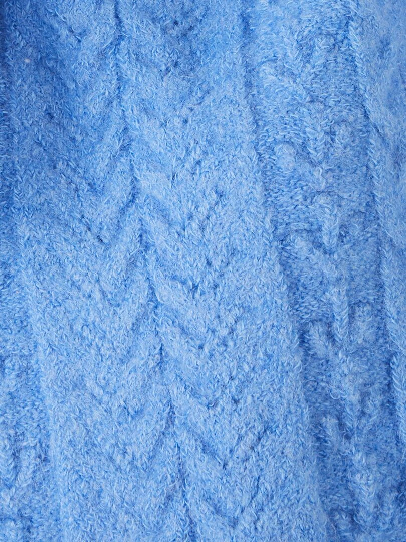 Pull jeu de maille fantaisie Thermolactyl   Damart   Bleu