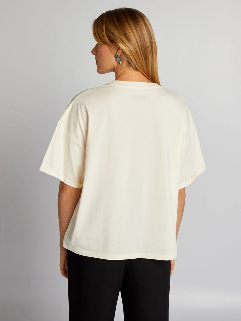 T shirt 'AC/DC'   Beige