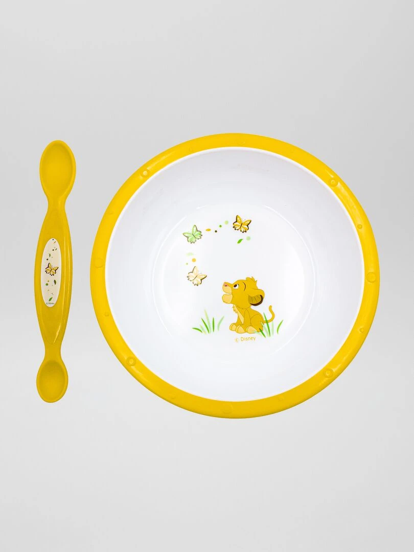 Lot de vaisselle 'Roi Lion' Jaune