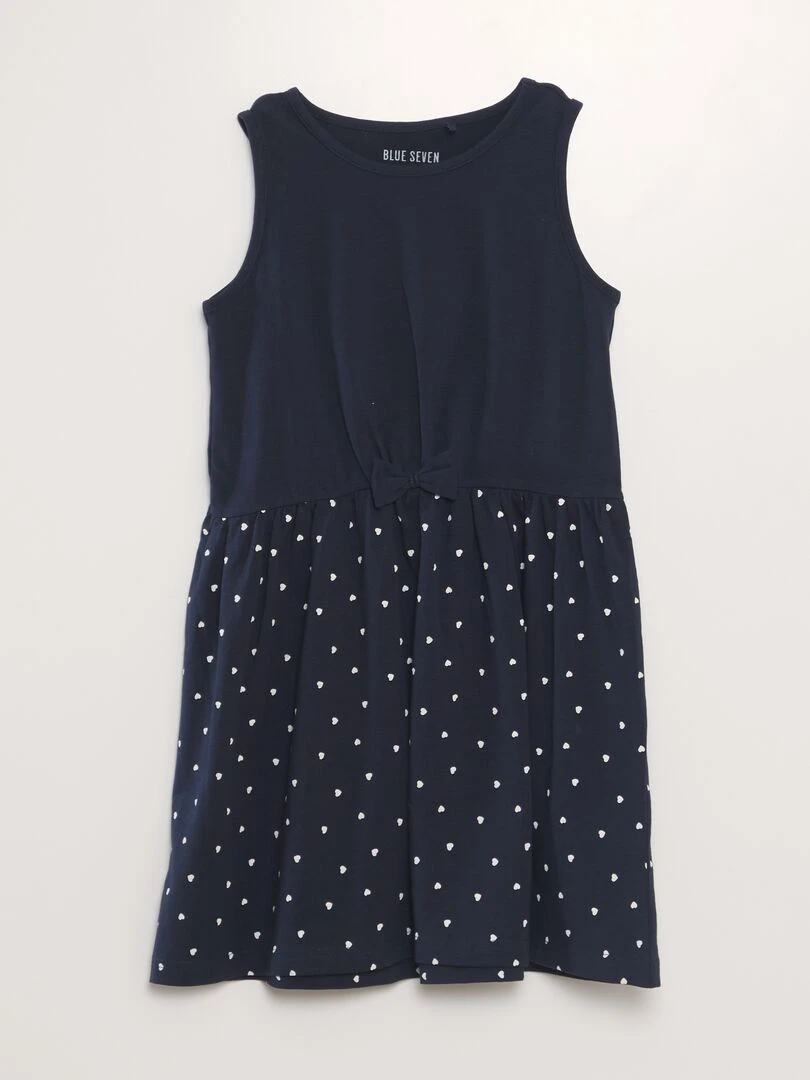 Robe 2 en 1 à nœud Bleu marine