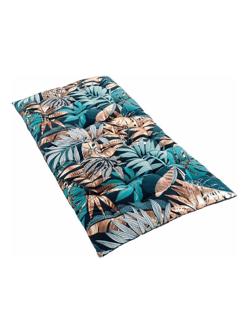 Matelas de sol 60x120 cm métallisé Alianor coton Bleu