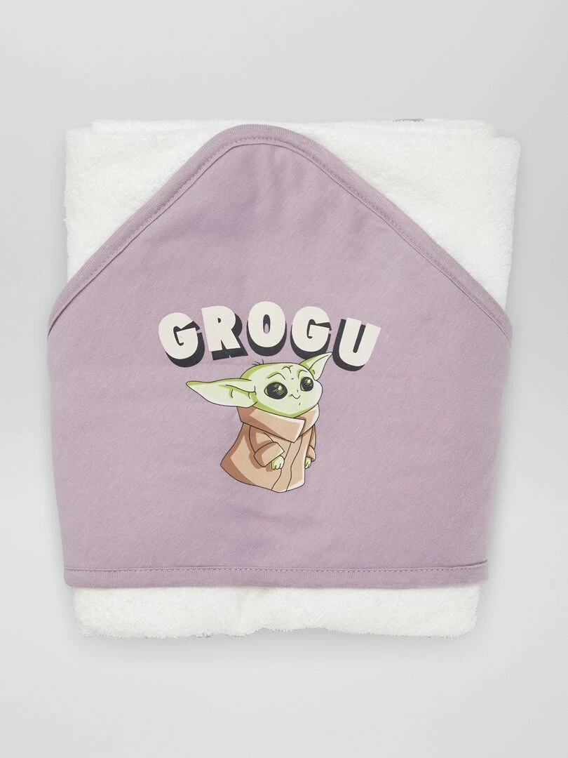 Cape de bain 'Bébé Yoda' de 'Star Wars' Violet