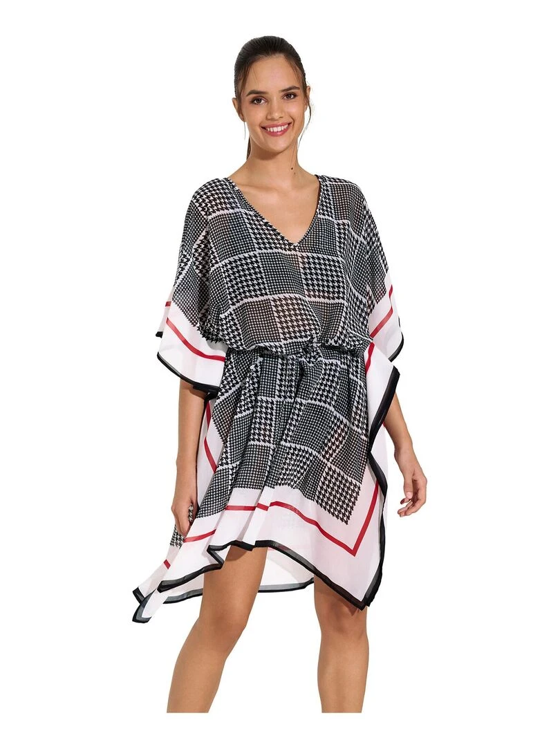 Caftan de plage Quito Noir