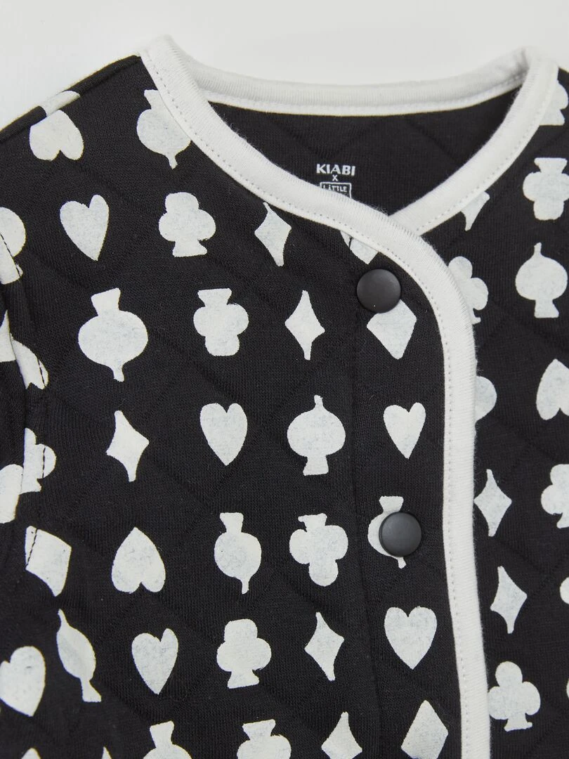 Veste imprimée X Little Bad Wolf   Mixte   Noir/blanc