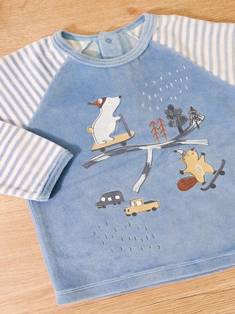 Pyjama 2 Pièces 'castor & Cie' 'doo&bo' Bleu