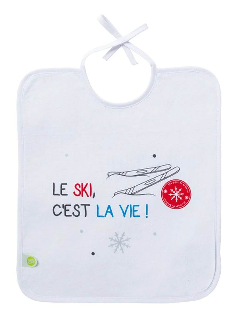 Lot de 3 bavoirs Foot  Ski  Boxe   6 mois   Bleu