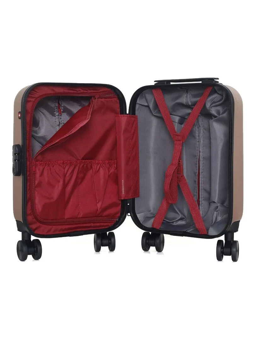 SWISS KOPPER   VALISE CABINE XS RÜTI 4 ROUES 46 CM   Rose
