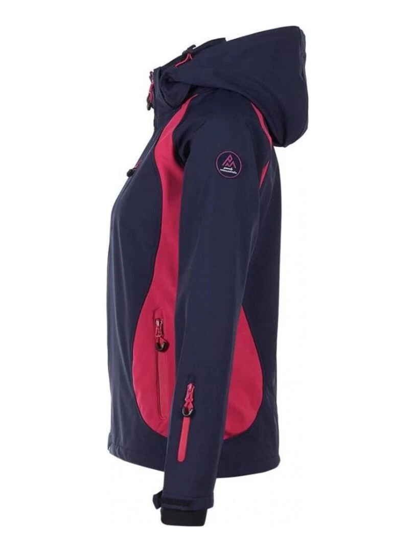 Blouson softshell femme AVYBA   PEAK MOUNTAIN   Bleu Rose