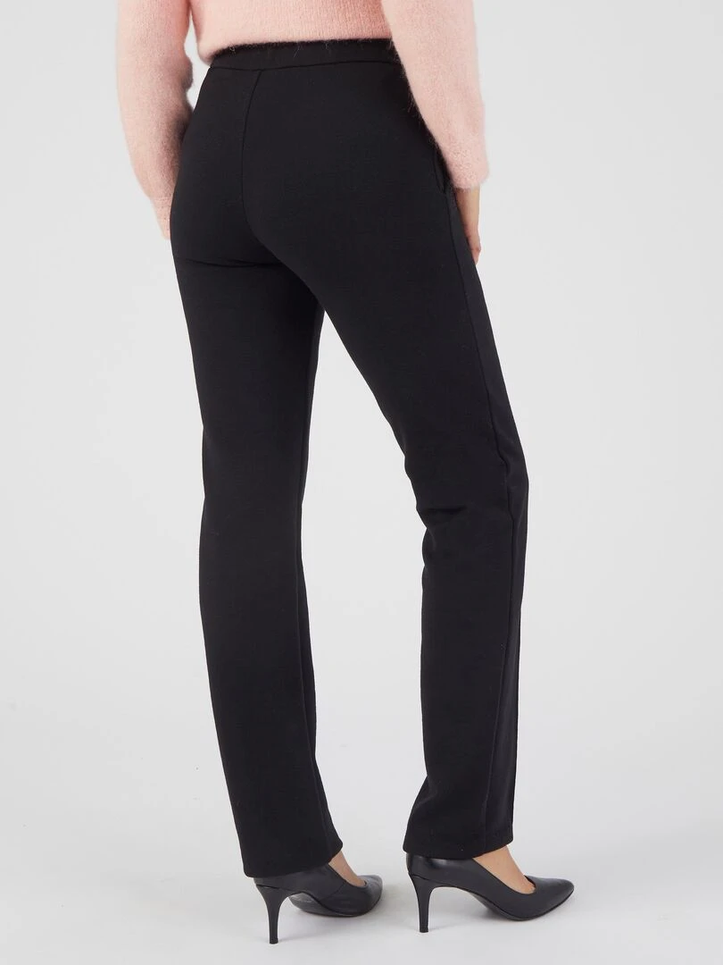 Pantalon droit maille milano Thermolactyl   Damart   Noir