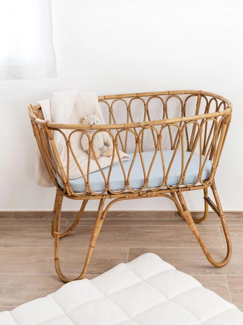 Bemini Couverture Pady jersey et softy Blanc cassé