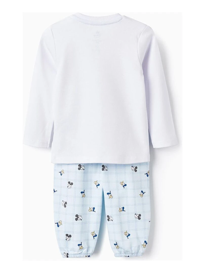 Pyjama en Coton pour Bébé Garçon 'Mickey & Donald' manches longues DISNEY CLASSICS Blanc