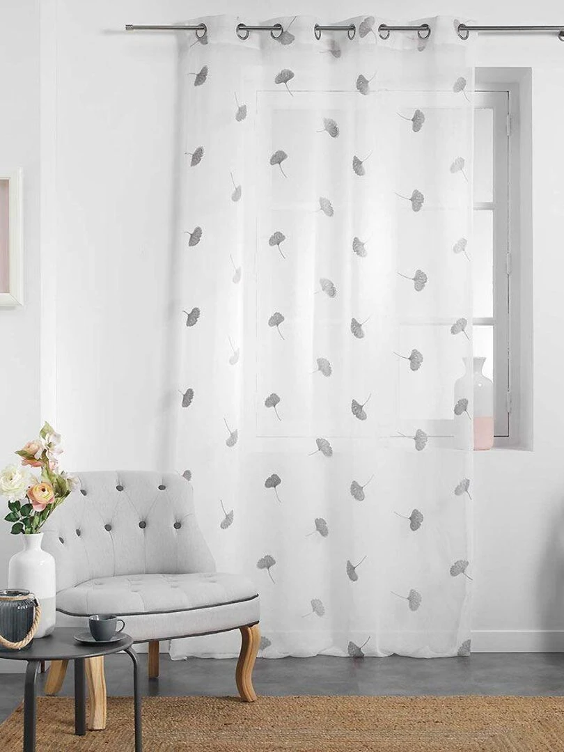 Voilage Ariella Blanc Gris