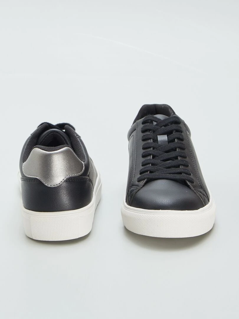 Baskets basses unies   Noir