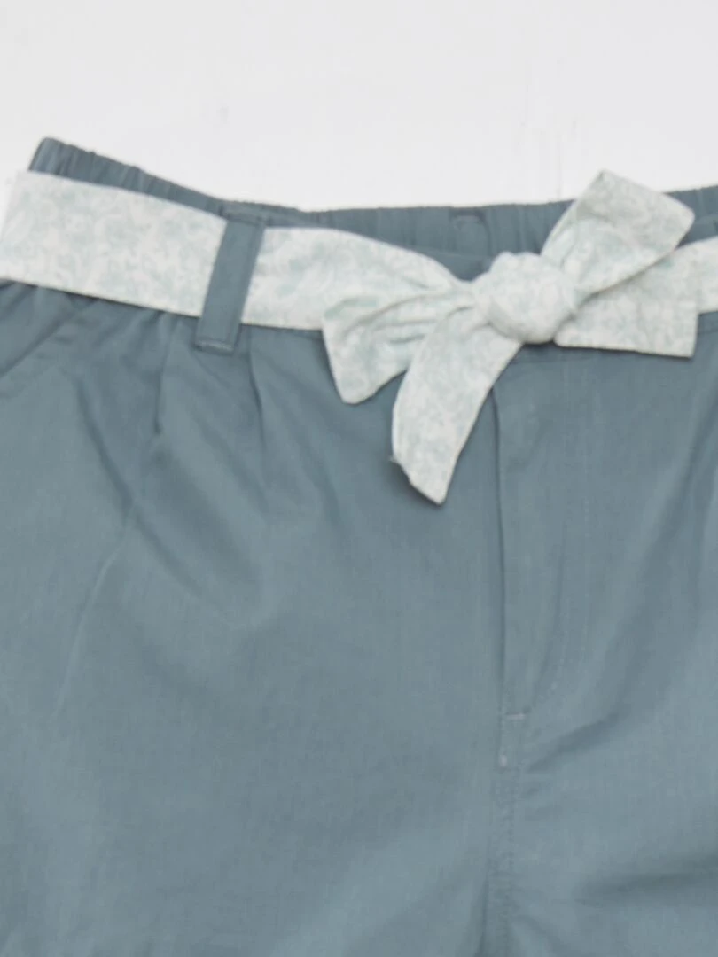 Short uni en coton   Rose