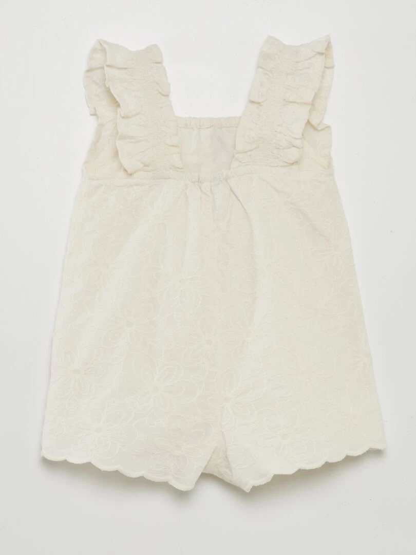 Combinaison en broderie anglaise Crème