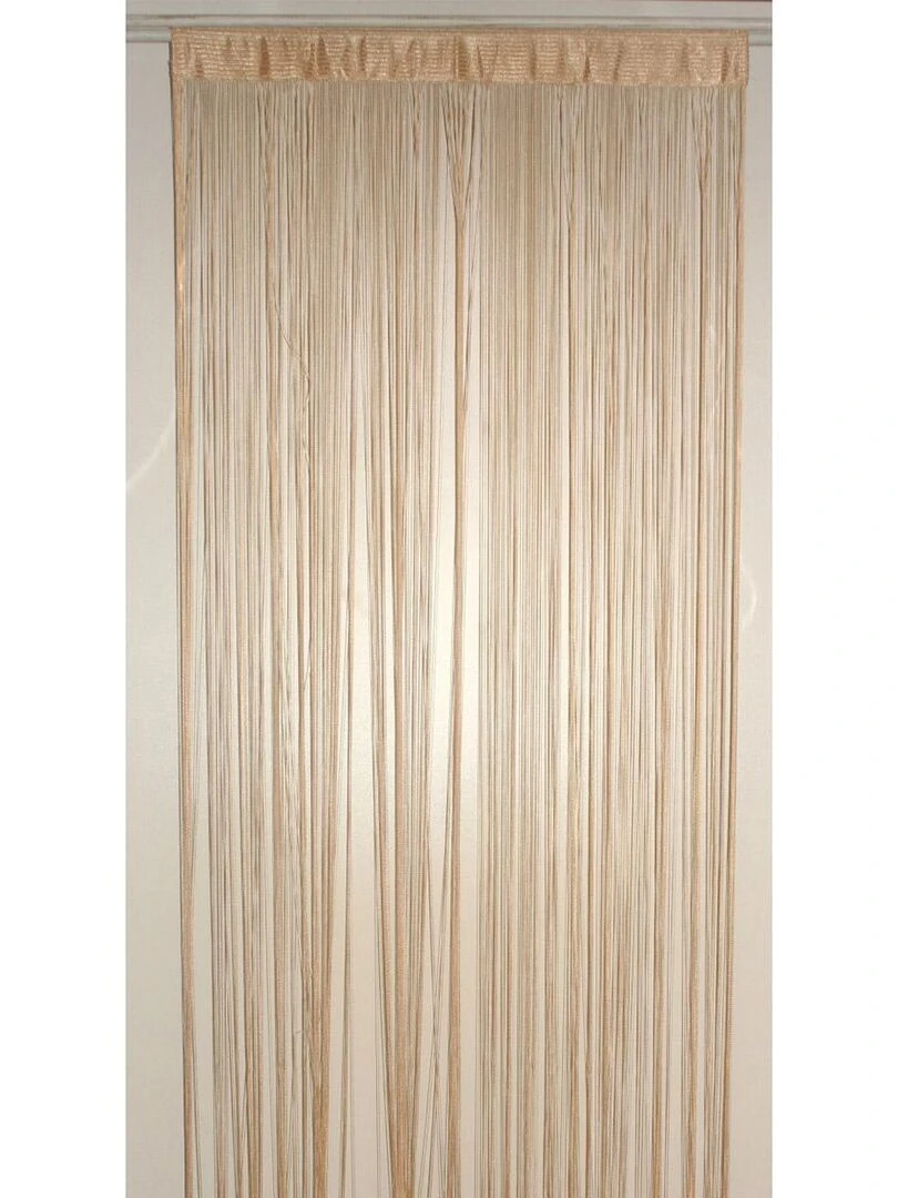 Rideau à Fils Spaghetti Beige