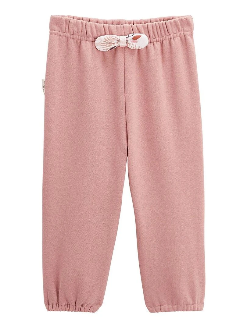 Ensemble bébé sweat shirt et pantalon en molleton Machu Picchu   Rose