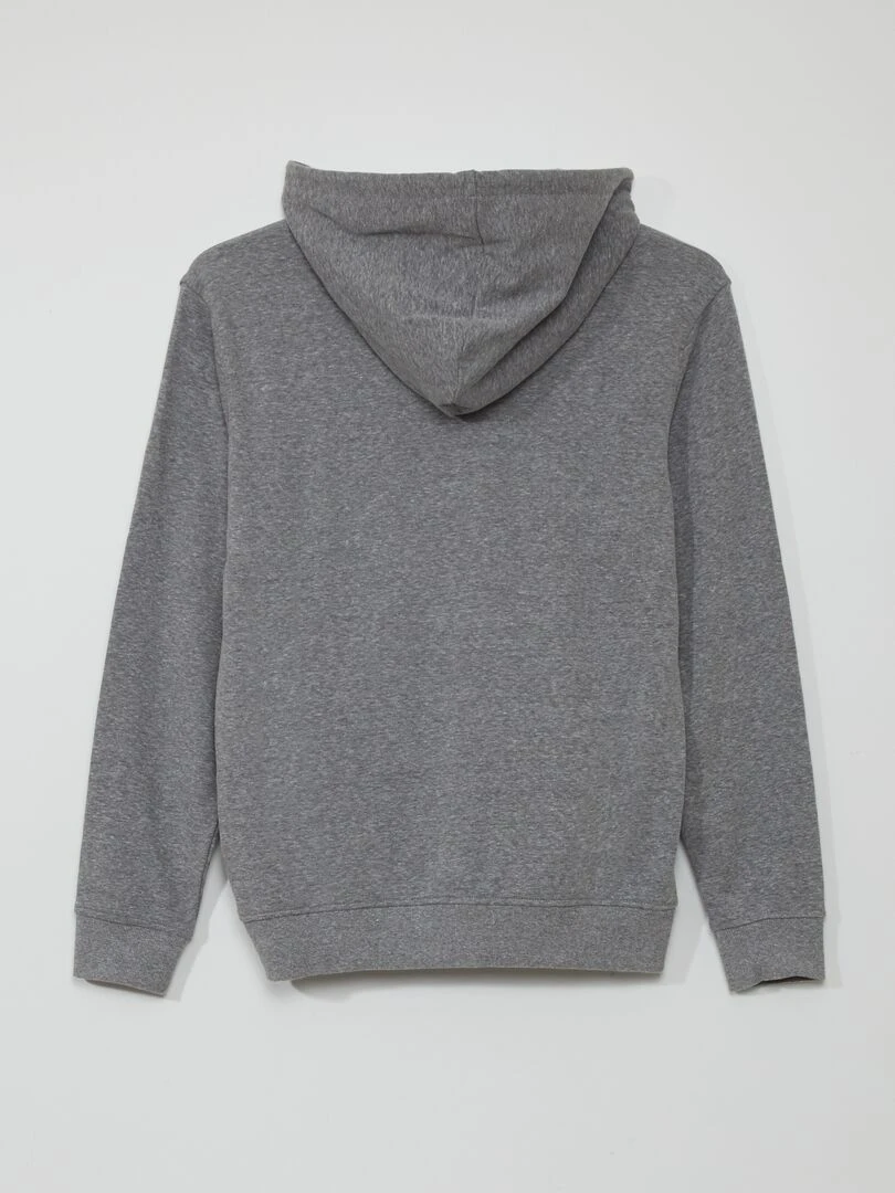 Veste zippée à capuche   Gris