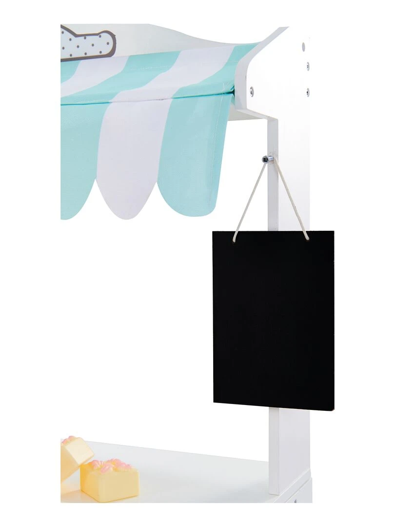 Comptoir à desserts boutique chariot marchande en bois Ma Boulangerie Blanc Teamson Kids TD 13003A   N/A