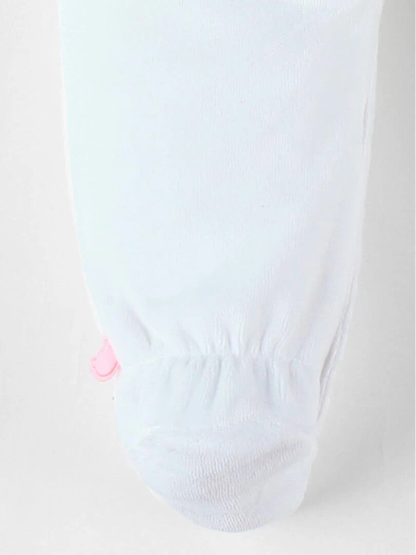 Pyjama 1 pièce ours en velours    Noukie's   Blanc