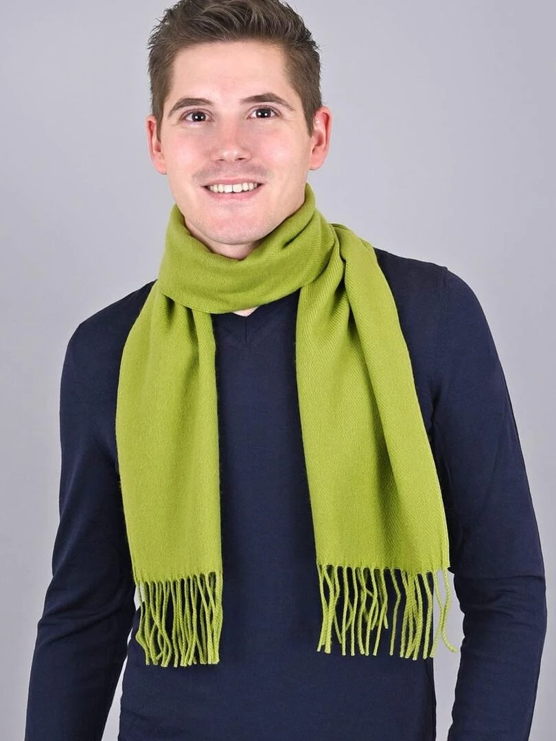 Echarpe Fely Fabriqué en France Vert anis