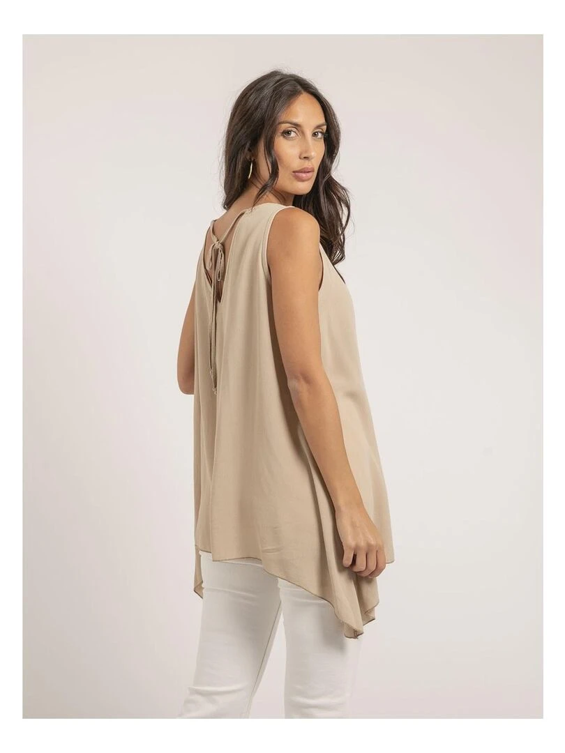 Top sans manches FORELA Beige