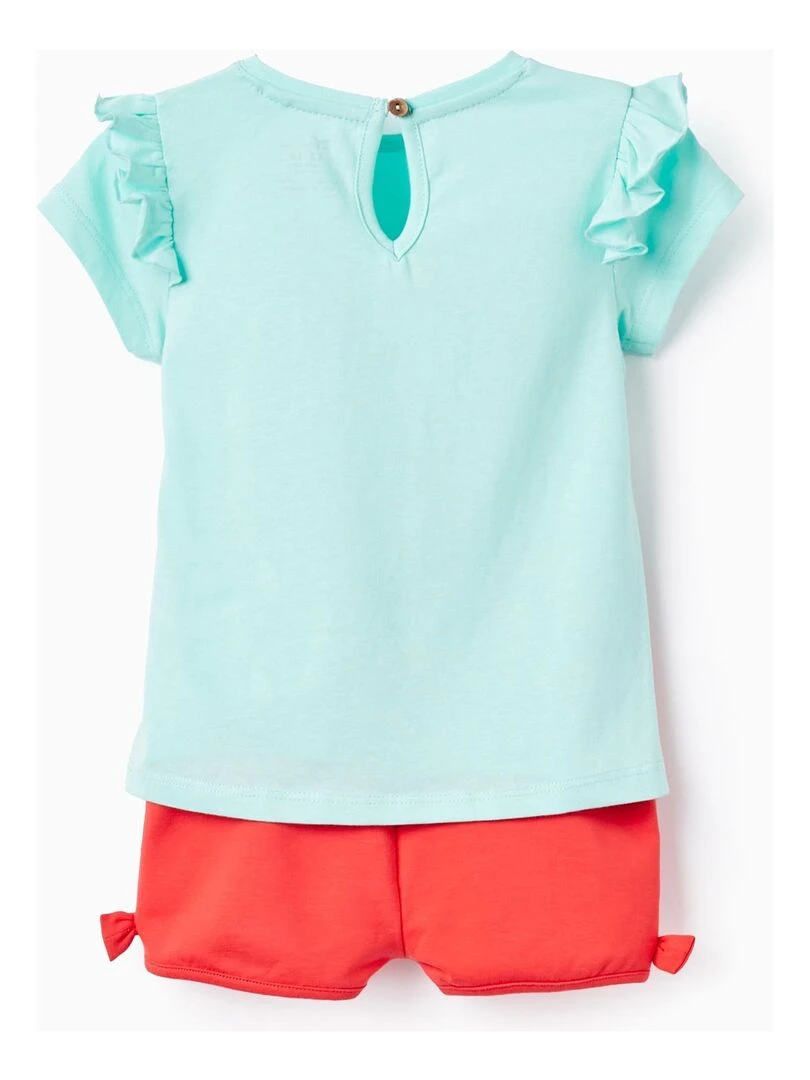 T Shirt + Short pour Bébé Fille 'Cuba' CUBA Vert clair