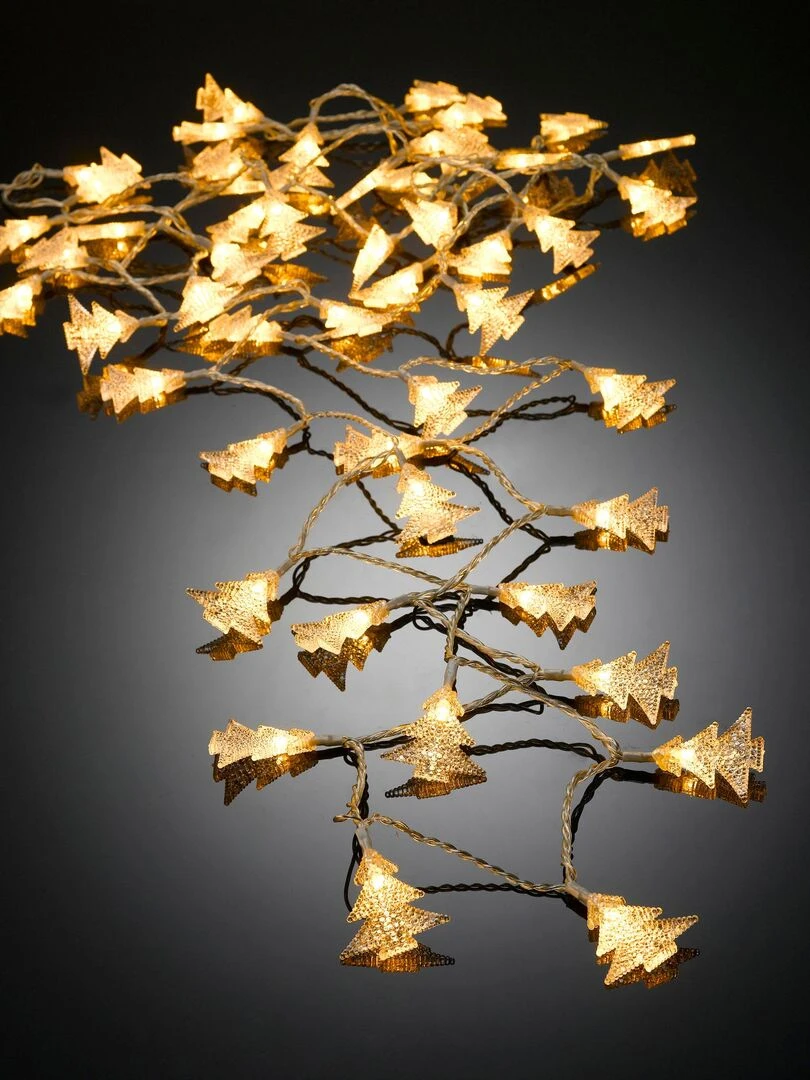 Guirlande Sapins 50 Led Jaune
