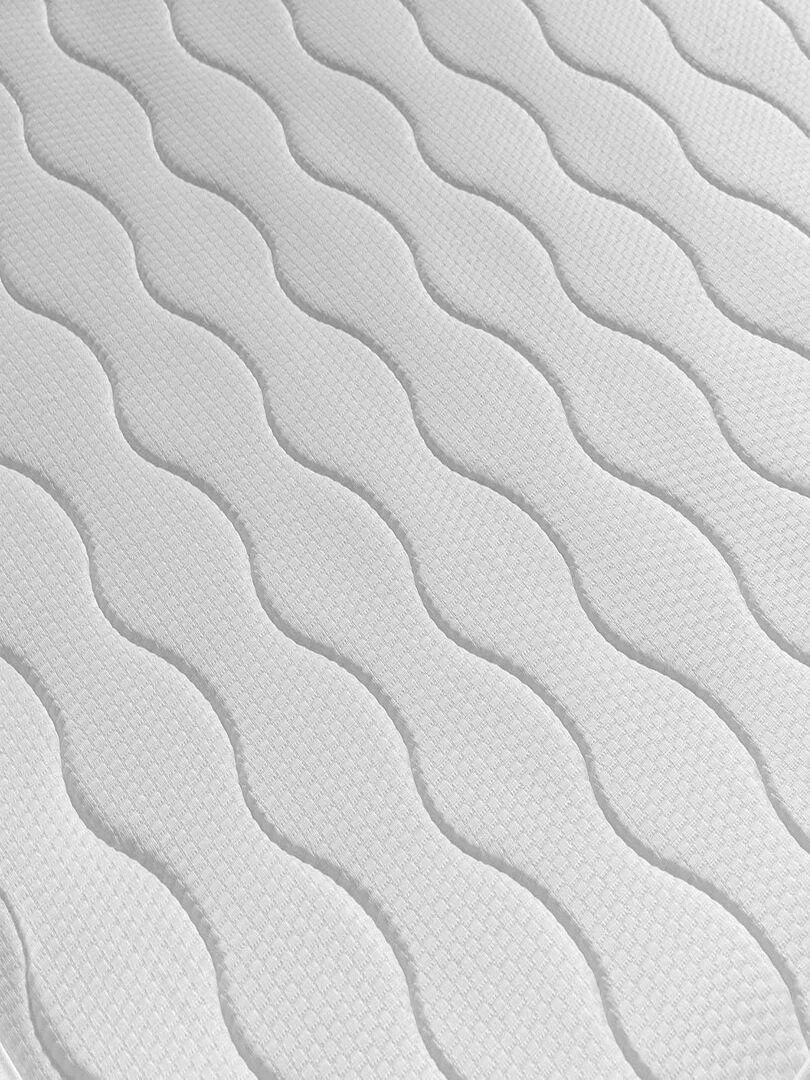 LOT X2 Matelas mousse APOLO  Epaisseur 14 CM Ergonomique et respirant   Gris clair