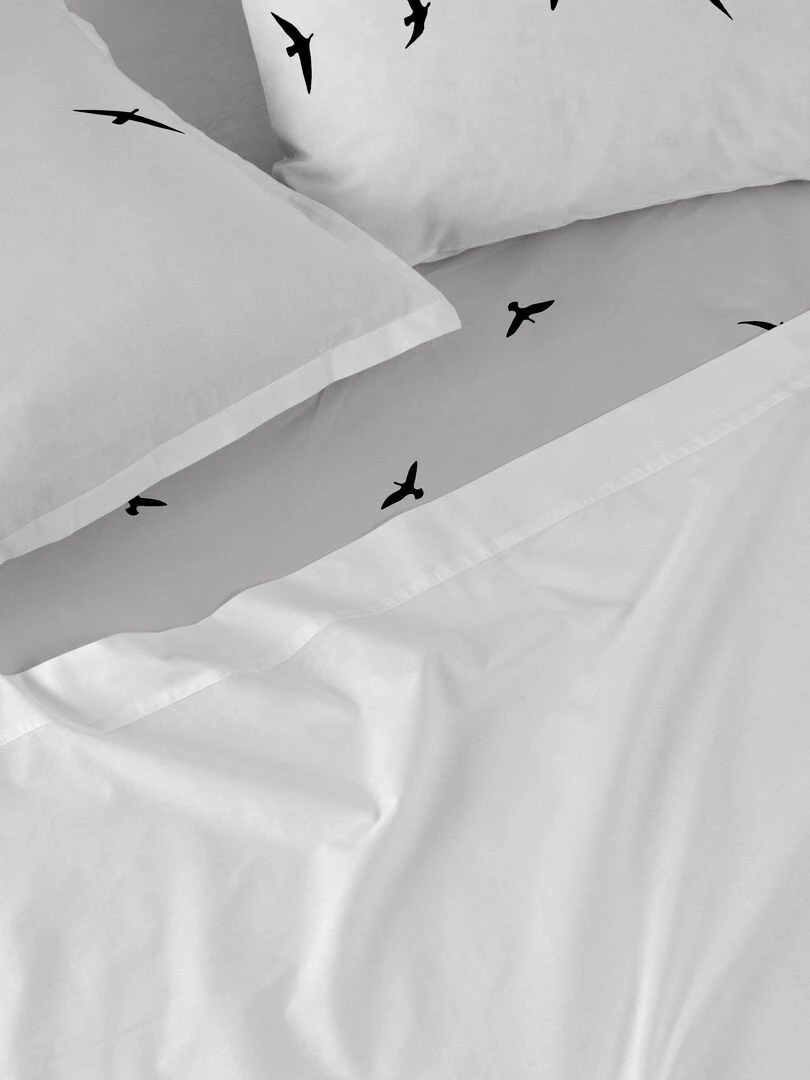 Drap Trip "Happyfriday"   Blanc