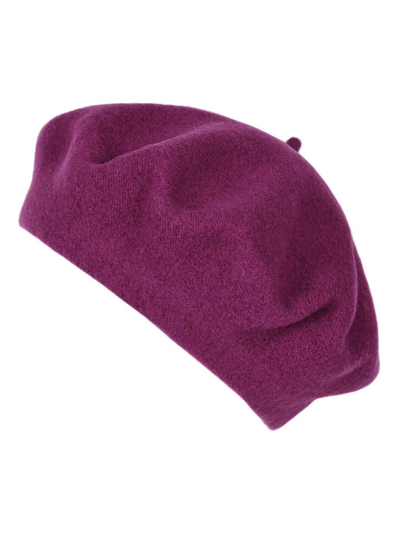 Béret Feutre de Laine Yva Made in UE Violet aubergine