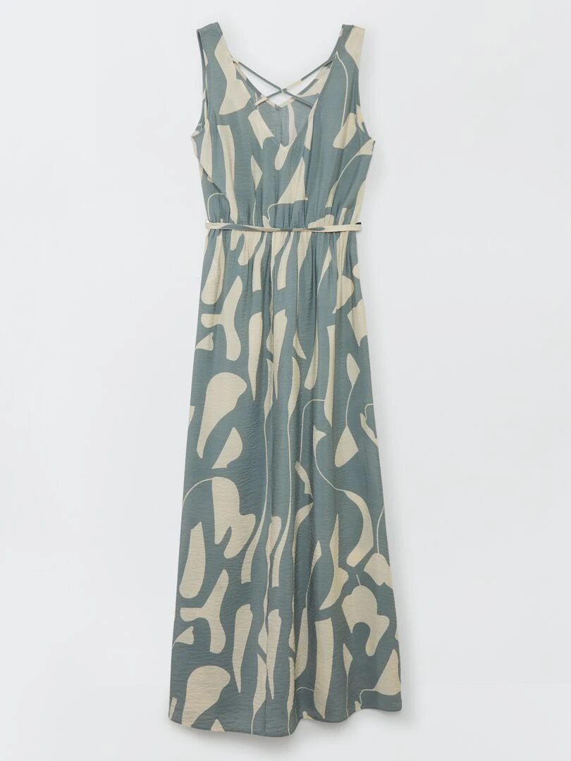 Robe longue 'JDY' Beige/vert