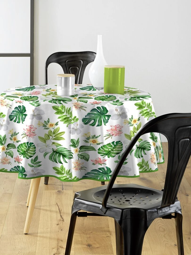 Nappe ronde 160 cm Baleares Vert