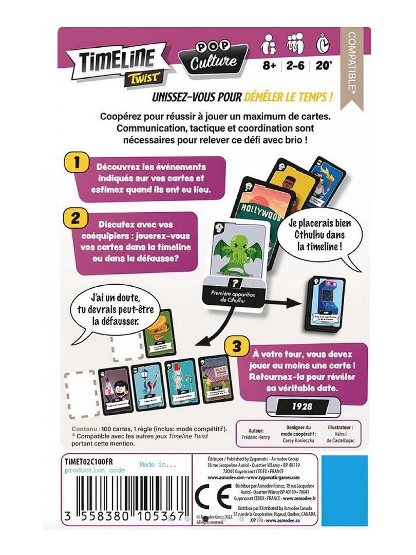 Timeline twist Pop culture   N/A