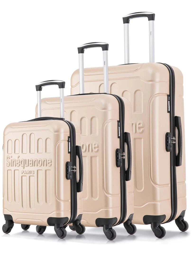 Set de 3 Valises Rigides HEMERA Beige
