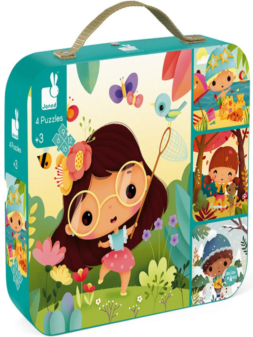 Mallette De 4 Petits Puzzles 4 Saisons (6 À 16 Pièces) N/A