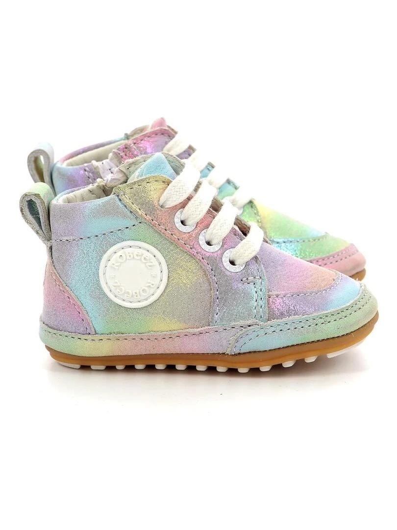 Sneakers hautes Cuir Migo Multicolore