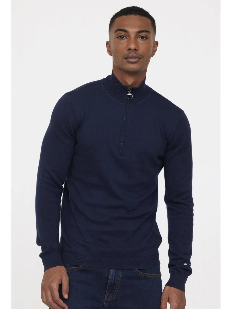 Lee Cooper Pull manches longues coton regular CAPIR Bleu marine
