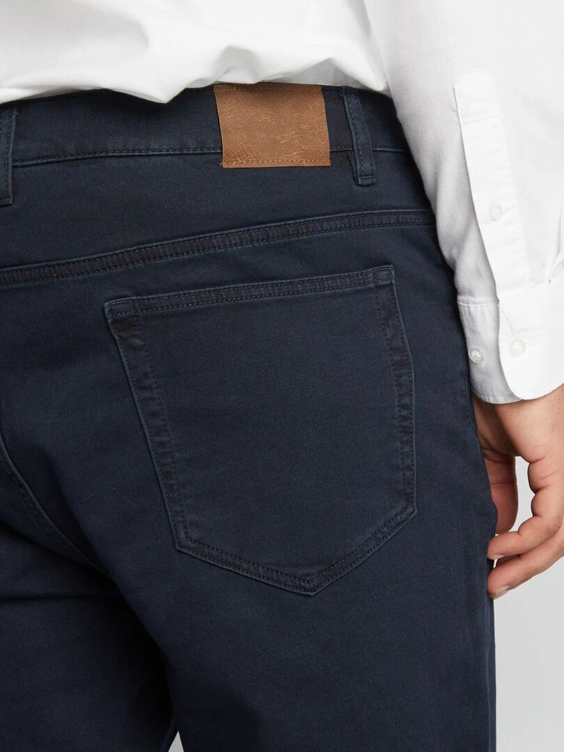 Jean slim à 5 poches   L30   Bleu marine