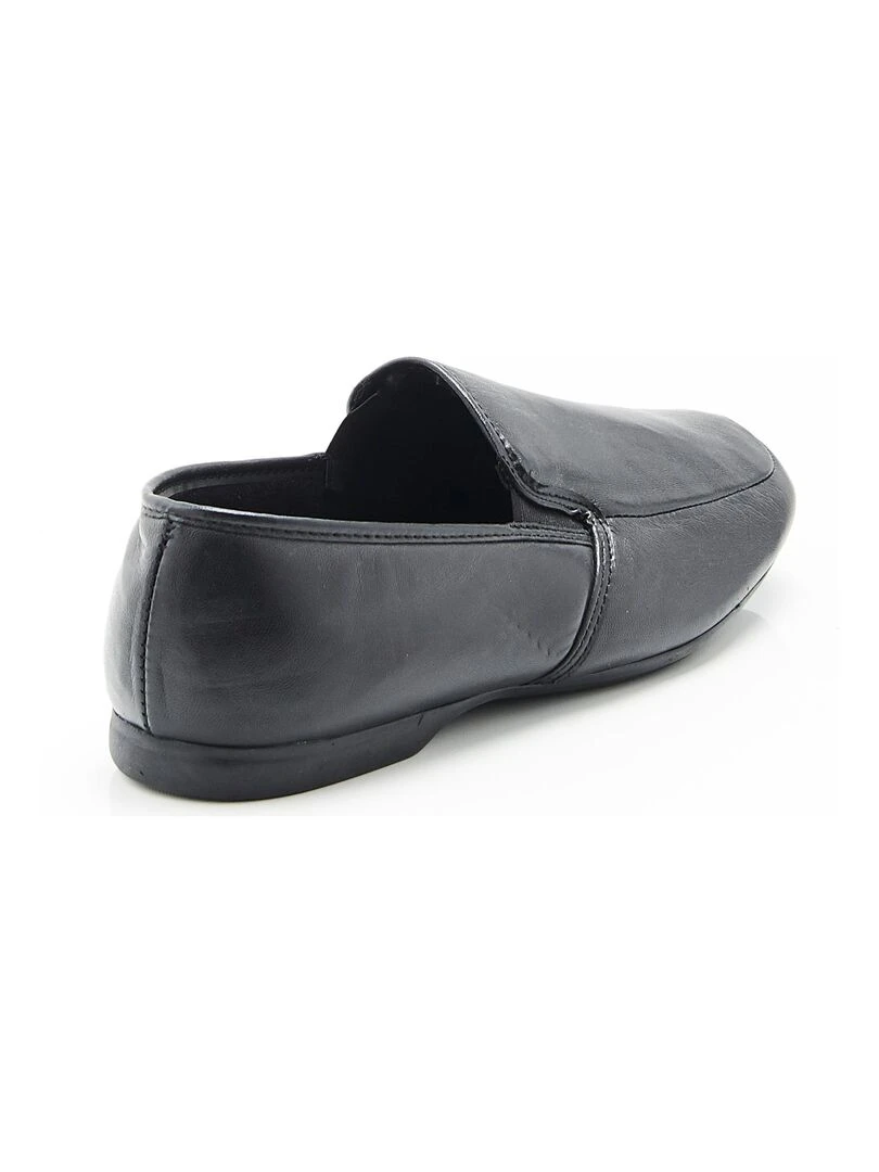 Pantoufles dessus cuir   Damart   Noir