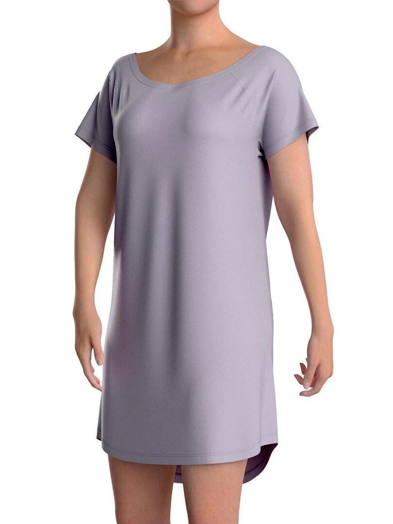 Chemise de nuit Benita à manches courtes Violet