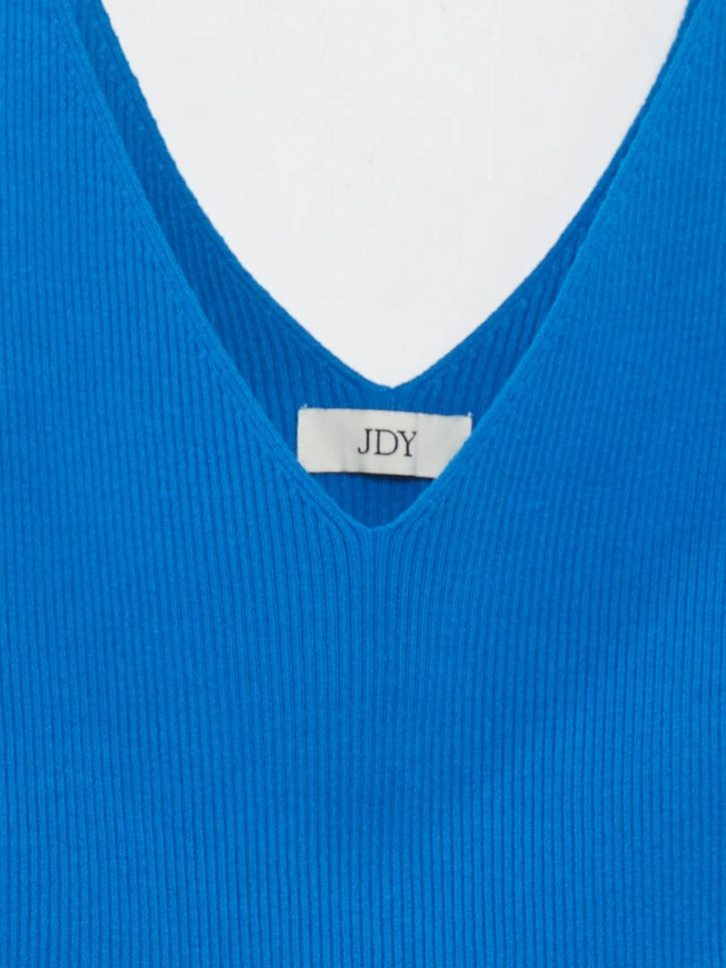 Top en maille côtelée 'JDY' Bleu