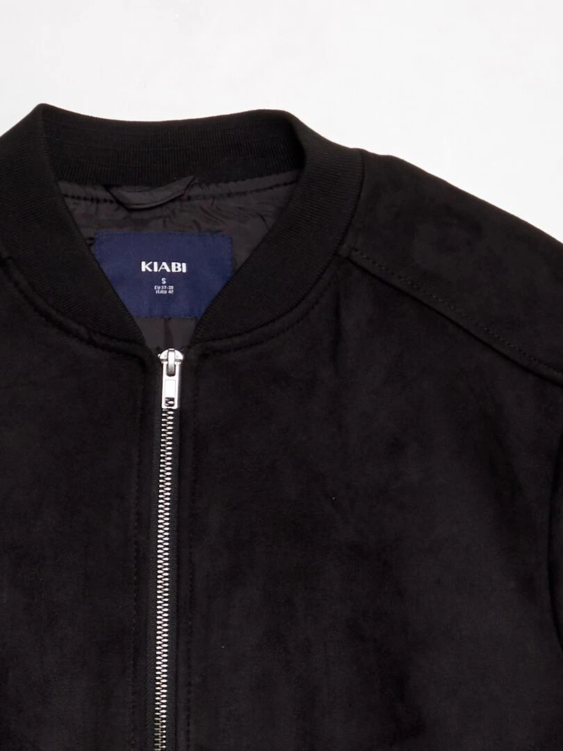 Blouson en suédine   noir