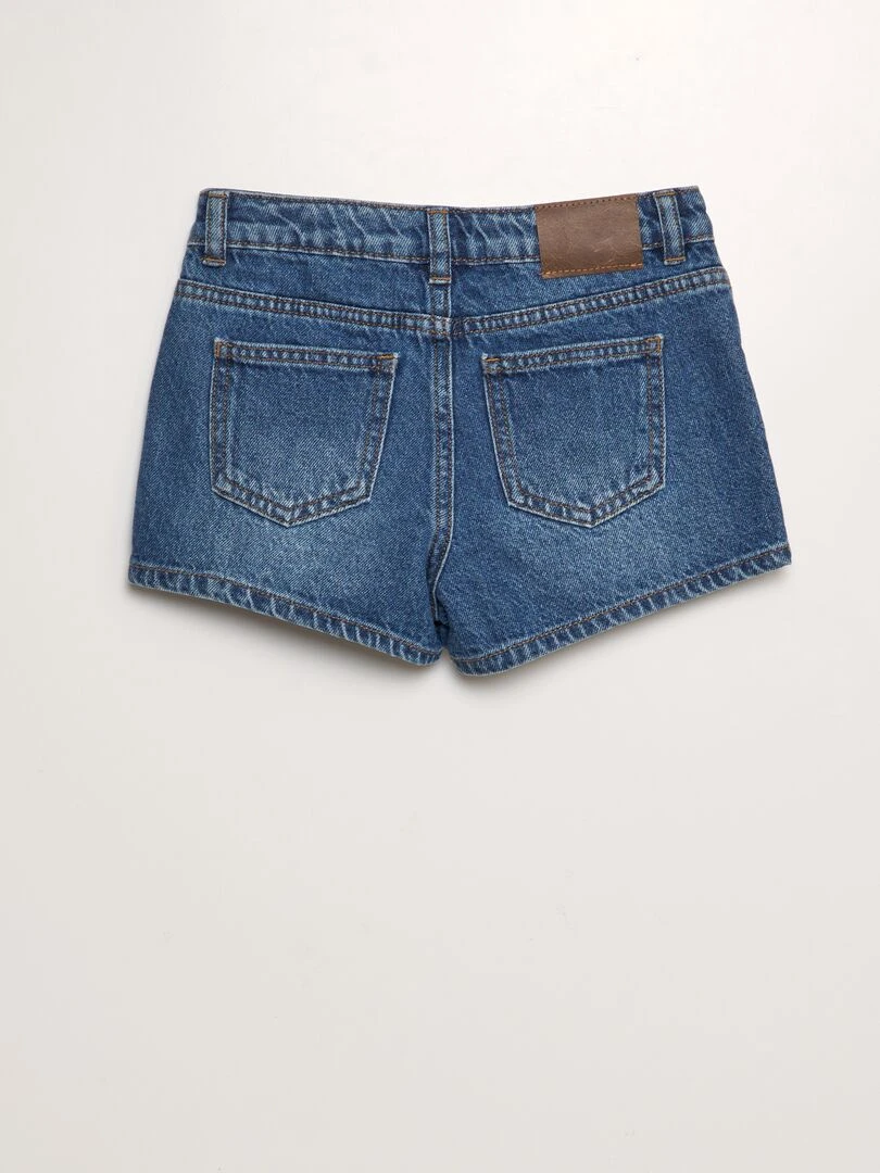 Short en jean classique Bleu