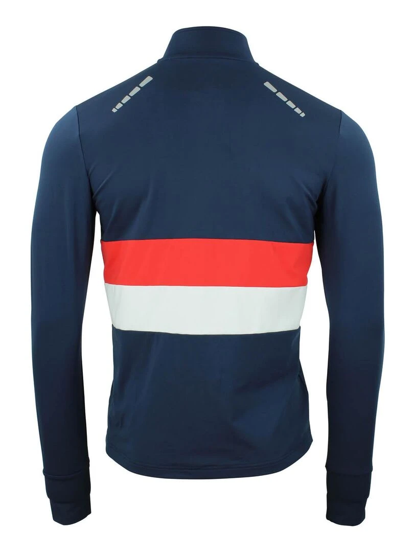 Top technique zippé homme CESPEED PEAK MOUNTAIN Bleu marine